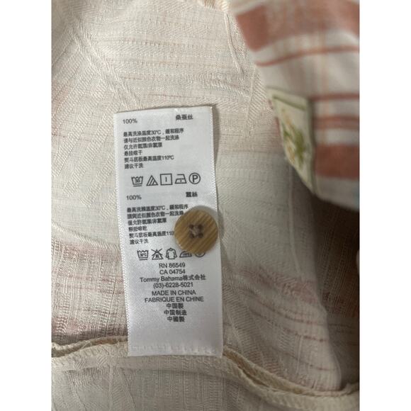 Tommy Bahama Vintage Mens 100% Silk‎ Plaid Short Sleeve Button Up Shirt XL - Picture 5 of 7